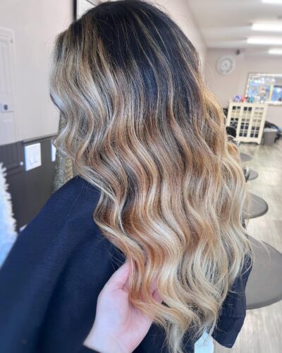 dimensional blonde balayage castro valley